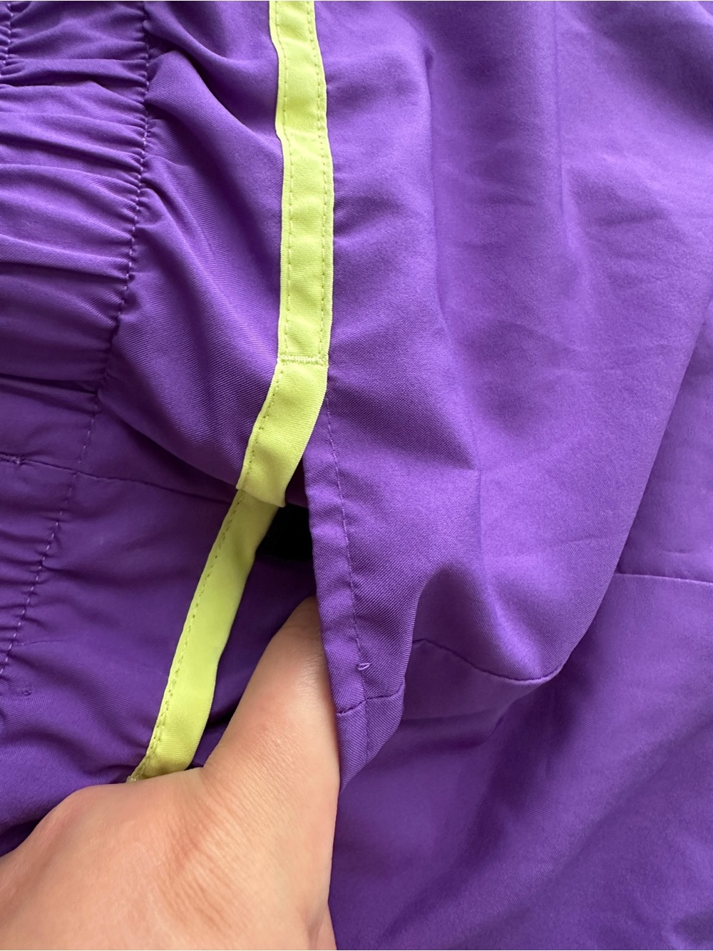 NEW BALANCE Lightning Dry Purple Running Shorts Women’s XL Lined Athletic Active - Picture 5 of 13